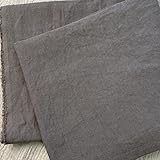 布地専門店 kijiya 高密度 ベルギー リネン 100％ 生地 幅114cm×長1m単位販売 遠州織物 やわらか仕上げ 麻100％ 布 k-rn5066 (4 カーキブラウン)