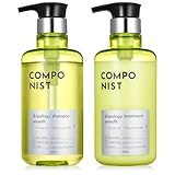 COMPONIST(コンポニスト) ドリポロジーシャンプー＆ヘアトリートメント スムース 3種のビタミンC ナイアシンアミド 毛髪補修成分 キューティクルケア成分 うるおい成分 熱ダメージケア成分 ベルガモット＆リネンの香り