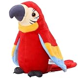 おしゃべりオウムのぬいぐるみ - かわいいオウムはあなたの言うことを繰り返します - 赤ちゃんのおもちゃ 電気ぬいぐるみ 動物のおもちゃ 歩くオウムのぬいぐるみ オウムの人形 明るい家の装飾 インタラクティブなおもちゃのフィギュア 子供用