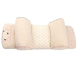 Kanemt ベビー枕 寝返り防止クッション 絶壁頭矯正 肌触りいい　赤ちゃん枕　可愛い　幅の調整可能　熊綿素材