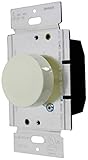 Enerlites 52101-A 600-Watt Single Pole Lighted Rotary Dimmer, 120-Volt AC, 60Hz, Almond [並行輸入品]