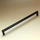 アイアン取っ手＆つまみ /GL0057 スティックブリッジ・ハンドル(ブラック)全長1200mm1個