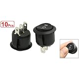 SODIAL ( R ) 10 pcs x On / Off / On 3ポジションSPDTラウンドボートロッカースイッチ6 A / 250 V 10 A / 125 V AC