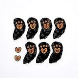 エムユースポーツ(M・U SPORTS) アイアンカバー ブラック 肉球ロゴ [#7.#8.#9.P.S.A.W] 703C6542A 7個セット