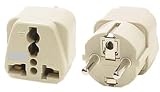 VCT VP-109 Universal Travel Grounded Plug Adapter For Germany Spain Netherlands Russia [並行輸入品]