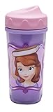 Zak 。Designs Toddlerific Perfect Flo幼児用Cup with Sofia the First、二重壁断熱構造と調節可能なフローテクノロジー、壊れにくい、BPAフリープ