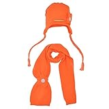 アガタ・ルイス・デ・ラ・プラダ ベビー Agatha Ruiz de la Prada Baby オレンジのニット帽とマフラー 56cm