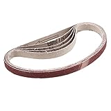 5枚入り サンドペーパー 研磨サンドベルト 研磨 ベルト サンダー 交換用 サンディング ベルト DIY 工具 道具 ツール 80# 長さx幅 330x10mm