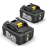 Ehomtikk 互換品マキタ18Vバッテリー マキタバッテリーBL1860B マキタバッテリー18V6.0Ah電動工具用リチウムイオンバッテリーBL1815 BL1830 BL1840 BL1845 BL1850 BL1860対応 3段LED残量表示付き+自己故障診断 【2個セット】【PSE認定】