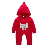 Chaufly ベビー服 ロンパース 赤ちゃん かわいい 象 女の子 男の子 サイドジッパーズ ジャンプスーツ ファッション カジュアル 服