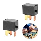 【ADOFUN】G8HL-H71-12VDC 25A汎用 【2個】自動車用エアコンファンリレー 4 ピン エアコン ファン ランプ スターター マグネットクラッチ