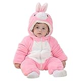 FashionFits　冬着ぐるみ 子供用　ウサギ着ぐるみ 　兎動物パジャマ/動物仮装衣装　 Large