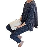 Spinas（スピナス) マタニティ 長袖 パジャマ レディース ルームウェア ドット柄 授乳口付 ウエスト調整 産前産後対応 ロングシーズン 2色