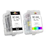 【TKYK】BC340XL+BC341XL 各1個セット 詰め替えインク canon詰め替え用 BC360/361用プリンター通用 インク 純正品併用 大容量 PIXUS TS5130S TS5130 MG4230 MG4130 MG3630 MG3530 MG3230 MG3130 MG2130 MX523 MX513 インク TS5430 TS5330 インク, 1BK1CL