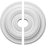Ekena Millwork CM18NI2-03500 18"OD x 3 1/2"ID x 1 1/2"P Niobe Ceiling Medallion, Fits Canopies up to