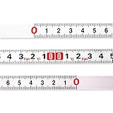 メジャー テープ シール メジャー テープ 貼れる テープメジャー 3個入り 1m 金属製メジャー 正目盛 逆目盛 分け目盛 巻き尺 裁縫用 大工用 身長計 テーブルソー対応