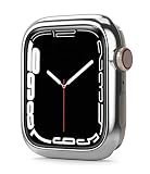 【Ringke】Apple Watch 9 / 8 / 7 41mm ケース BEZEL STYLING 変色防止 耐衝撃 超薄型 保護ケース ステンレス製 メタリック アップルウォッチ ウルトラ 9 / 8 / 7 41mm スマートウォッチ メタリックケース - Silver 41-01