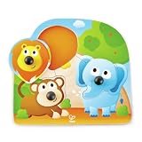 Hape(ハペ) つまんでパズル 森のどうぶつ 1才以上 木製 パズル おもちゃ E1310