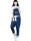 （モダンミス）Mordenmiss デニムオーバーオール レディース ゆったりワイドパンツ ゆったり ブルー12