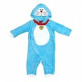 (バンダイ)BANDAI ドラえもん カバーオール フリース つなぎ サックス 70