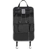 Quora車Backseat Organizer with iPad /タブレットホルダー、マルチポケット付きボトル、ティッシュボックス、ベビー旅行アクセサリーとキッズ玩具ストレージ、バックシートプロ