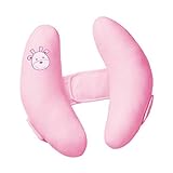 ベビーヘッドレスト 調節可能 カーシートベビーカー 幼児快適なベビーカーヘッドサポート旅行カーシート枕 (赤)