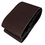 uxcell サンディングベルト サンドペーパー ダークブラウン 砥粒 150グリット 1520x200mm