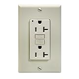 Leviton X7899-T SmartlockPro Slim GFCI Tamper-Resistant Receptacle with LED Indicator, 20-Amp, Light