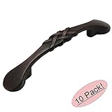 Cosmas 7063orb Oil Rubbed Bronze Braidedキャビネットハードウェアハンドルプル – 3 "インチ( 76 mm )穴中心 – 10パック