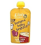 Ella's Kitchen Banana Baby Brekkie Stage 1 From 6 Months 100g (Pack of 2) - 6ヶ月からエラのキッチンバナナの赤ちゃんの朝飯ス