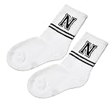 秋冬用ベビー幼児アルファベットNプリントロングソックス