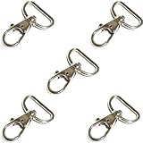 [クラフトパーツ屋] ナスカン レバーナスカン 25mm 5個 (シルバー)