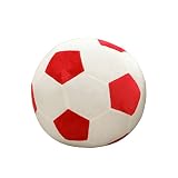 toymytoyサッカーボールサッカーボール枕ぬいぐるみふわふわPlush Toy赤ちゃん子供プレゼントホームオフィス装飾20 cm (レッドとホワイト)