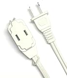 brufer 25361 3 - Pack 16 AWG 3コンセントホワイト屋内延長コード – 6フィート
