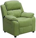 Offex OF-BT-7985-KID-MIC-AVO-GG Deluxe Heavily Padded Contemporary Avocado Microfiber Kids Recliner 