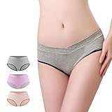 ゼットアンドゼット（Z&Z ）高品質　マタニティショーツ　産前 産後 妊婦用 下着　妊娠専用パンツ　マタニティ下着　3枚セット　 (L, 01)