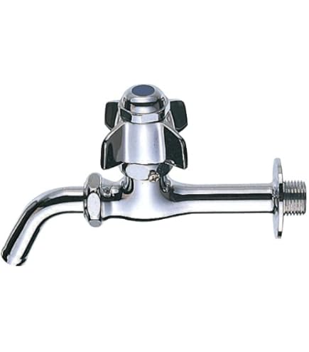 Amazon | SANEI(サンエイ) 自閉式横水栓 プッシュ式 一定時間で自動止