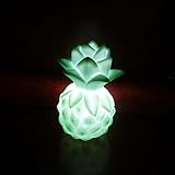 smartcoco LovelyソリッドカラーポータブルLED Nightlights Pear /パイナップルランプ暖かいと快適なライト子供赤ちゃんの部屋デコレーションおもちゃ グリーン STF-B