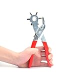Hemons ハンドヘルドレザーホールパンチ2.0ミリメートル - 4.5ミリメートルホールパンチプライヤーレザーベルトヘビーデューティーメタルツール