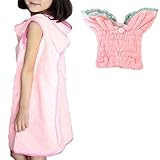 【Ani Mam Kids】子供用 かわいい ♡ アニマル ドライキャップ ＆ 着る バスタオル セット 吸水タオル バス用品 プール用品 (ラビットセット(ロングタイプ）)