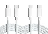 【2本セット】USB C/Type C to Type C ケーブル 【 PD対応 60W急速充電/ 480Mbpsデータ転送】高耐久ナイロン i phone15、iPad 、MacBook、iPad Pro/Air、Galaxy、Sony、Pixel等Type-c機種対応 (1M, ホワイト)