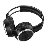 KUNFINE ワイヤレスユニバーサル赤外線IRヘッドフォン 3.5mm有線ヘッドセット、エアIpad/ポッド/MP3‐4イヤホン/車用DVDデュアルチャネルイヤホン用