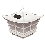 Classy Caps SL092 Pvc Ambience Solar Post Cap, 5" x 5", White [並行輸入品]