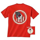 New World Graphics Georgia Bulldogs State Patriot Tシャツ レッド L