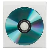 Smead Self-Adhesive Poly CD/DVD Pocket Security Flap 5W x 4-15/16H Clear 5 per Pack (68145) [並行輸入品]
