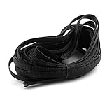 DealMuxケーブルプロテクター、外装ケーシング拡張可能な編組スリーブ59Ftロング0.28インチ幅ブラック