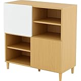 SATO クリエ リビングキャビネットナチュラル CEC90-90NA