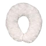 Blankets and Beyond Rosette Baby Travel Pillow Ivory by Blankets and Beyond