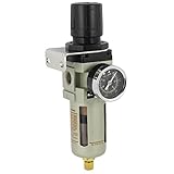 uxcell　エアフィルターレギュレータ　圧力調整器　圧力計　エアソースガス処理　ジョイントパイプ　15mmの直径