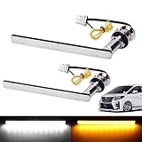 LED ウィンカー ポジションキット 30系 アルファード/ヴェルファイア 前期 80系 ノア/エスクァイア 後期 専用 流れるウィンカー 機能付き ハイフラ防止 抵抗内蔵 シーケンシャル LEDウィンカーバルブ オープンランニング機能付き ディライト アンバー ホワイト 2色切替 ステルス 純正交換 ポン付け 12V車用 左右セット